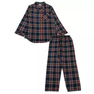 [갤러리아] [비비안]세련된 컬러체크 기모면 여성파자마(WP8880A NAVY)