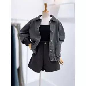 [갤러리아] [레코브]레더배색 데님 블루종(LC31F3DJ503X)