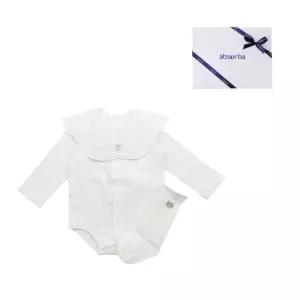 [갤러리아] 솔린코튼모달바디슈트+모자+장말세트(A11-10631)조카,태교,백일,돌 축하 예쁜아기옷