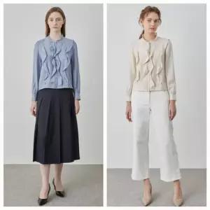 [갤러리아] 훌포인트 블루종 블라우스 VOCNL5S2136