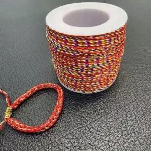 오색실 행운 만들기 복 칠석 꼬임 매듭끈 재료 발찌