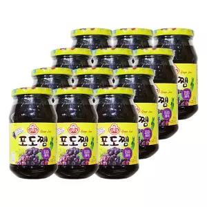 오뚜기 포도쨈 500g 12개 잼 토스트 식빵