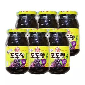 오뚜기 포도쨈 500g 6개 잼 토스트 식빵