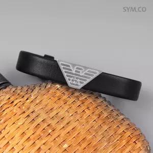 알마니 EGS2985 독수리 엠블럼 무광 빈티지 장식 모던 심플 남자 가죽 팔찌 d