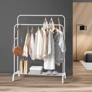 리브리움 파이프 틈새 슬림 2단행거 철제 옷걸리 수납