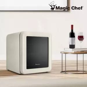 매직셰프 와인 셀러 레트로 냉장고 쿨러 15병 48L 저소음 가정용 MEW-HR15W