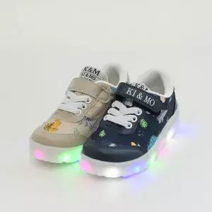 [보리보리/레비스풋]바니비 다이노 조깅 국산 유아동 키즈 공룡 남아  LED 운