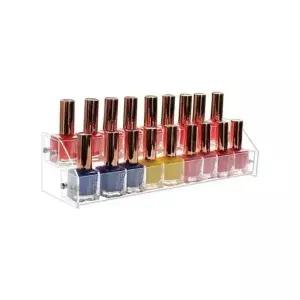 루미나D 2단 선반 매니큐어 진열대 립스틱 정리대 네일 투명