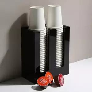 ( )탕비실 오피스 카페 종이컵 정리보관 2열심플디스펜서