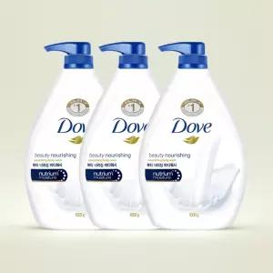 도브 뷰티너리싱 바디워시 1000g 3개 바디클렌져 샤워 약산성 향좋은 등드름