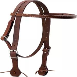 목장 작업 트레일 라이딩 및 훈련을 위한 독앤 웨스턴 호스 커브 브리들 헤드스톨 오일 태닝 풀 그레인