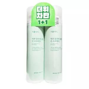 식물나라 제주알로에 쿨링 선 스프레이 100ml+100ml (1+1) 선크림 x2SET (AD)