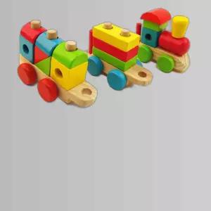 원목 기차 놀이 블록 교구 완구 어린이집 영아 장난감
