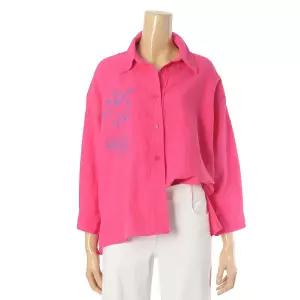 [롯데백화점]안지크 레터링린넨오버셔츠 AI2BL1270