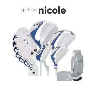 [마스터즈정품]다이와 2023 G-THREE NICOLE 니콜 여성용 풀세트(12PCS)+캐디백보스톤백세트