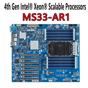 MS33-AR1 rev.1 X 기가 바이트호환 마더보드 4 세대 제온 LGA 4677 C741 칩셋 DDR5 리퍼 완료 전