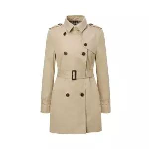 [셀러허브]헤지스 더블 하프 기장 트렌치코트 베이지 HSCO5BC22I2 (S41931708)