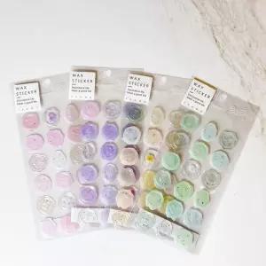 실링왁스 스티커 청첩장 웨딩 감사카드