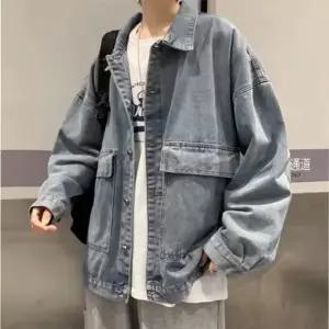 남성 캐주얼아우터 봄 가을 필수아이템 오버핏 청자켓 (WFK9F0W)
