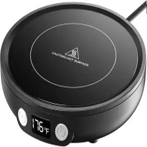 스위트풀 머그 워머 - 130 °F-176 °F 디지털 디스플레이 2-12시간 타이머 자동 차단 스마트 전기 커피