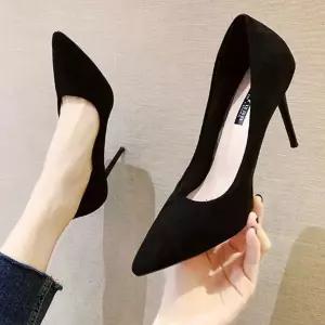 [하프클럽/]여성 스웨이드 펌프스힐 하이힐 킬힐 베이직 구두