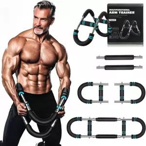 트위스터 팔 트레이너 업그레이드 운동 스프링 바 조절 가능 65-110파운드 가정용 가슴 확장기 남성