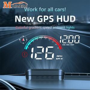 M22 자동차 GPS 헤드 업 디스플레이 속도 RPM KMH MPH HUD 프로젝터 스크린 대시 보드 (주행 거리계 과속