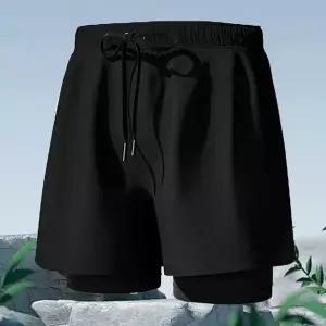 [하프클럽/]일체형 투인원 반바지 스판 레깅스 비치바지 허리밴딩