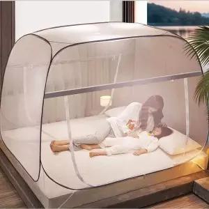 여름 사이즈 일체형 텐트 원터치 패밀리 바닥 모기장