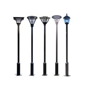 펜션 고정대 태양광 옥외 폴대 원격 공원 장식 LED 기둥 지지대 가로등
