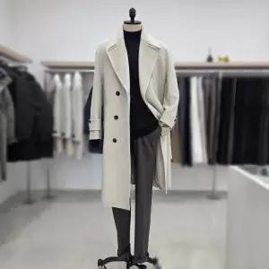[레노마 옴므]23FW 오버핏모 캐시미어 블랜딩 쓰리버튼 싱글 코트 RPDMBH65A 아이보리 S81