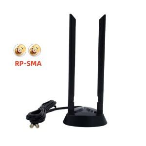 ASUS WiFi 라우터 무선 네트워크 카드 고이득 2.4G 5.8G 5G 듀얼 밴드 연장 케이블 외부 안테나 마그네틱