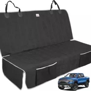 뒷좌석용 릴리아두라 반려견 카시트 커버 트럭용 워셔블 벤치 시트 F150/Ram1500/GMC 시에라/도요타/쉐보레