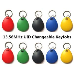 UID RFID 13.56mhz 변경 가능 태그 Keyfob 공백 쓰기 카드  복사기 라이터 복사용 재기록 5 개  10 개