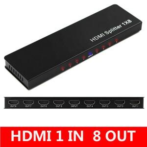 HDMI 디스트리뷰터 분배기  앰프  비디오 PS4 Xbox HDTV용  4K 30Hz HDCP 1.4  1 in 4/8 out