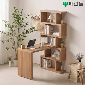 파란들가구 1400x800 모듈 5단책장책상세트 인테리어책상세트