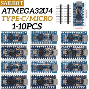 10-1PCS Pro Micro ATmega32U4 5V 16MHz 기존 칩은 Leonardo UNO R3 용 Arduino Mini 교체합니다.