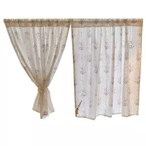 감성 플라워 커튼 아이보리 데이지 인테리어 카페 빈티지 우드 유럽풍 커텐