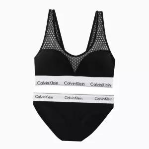 [Calvin Klein]UNDERWEAR CK 여성 스포츠브라팬티 세트 QF4476F3787 BLACK 698660