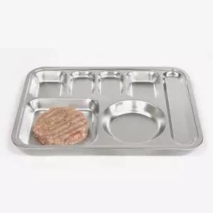 업소용 930NOR60 스텐 수저 사각 4찬 식판