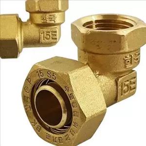 황동 파이프 연결구 엘보 15mm 난방용 이음쇠 성능 우수 연결기