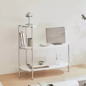 [아씨방]가구 다인 3단 미드센츄리 인테리어 다용도 진열장 600