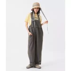 밀리터리 오버롤 멜빵바지 와이드핏 빈티지 원피스 팬츠