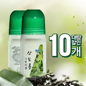 피부 진정 생기 녹차 쿨링겔 그린티겔 겔파스 10개-WFI62AQ
