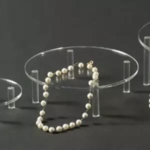 아크릴 상품진열대 원형 소품테이블 중형소품진열대 전시대 소품받침대 아크릴받침대 상품전시대