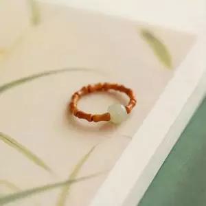 비즈 수공예 소원반지 스타일 행운 대나무 검지반지