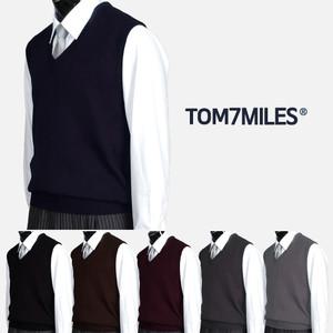 B 남성 남자 니트조끼 무지 6컬러 정장 v 캐쥬얼 베스트 브이넥  빅사이즈 실내 사무실 95-110