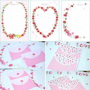 감사편지지- 카네이션 어버이날 스승의날 편지지