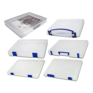 단아미 화일케이스 손잡이 투명 클리어 케이스 화일박스 보관