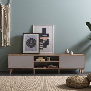 네시스 도브 투톤거실장 1500P KCN052C